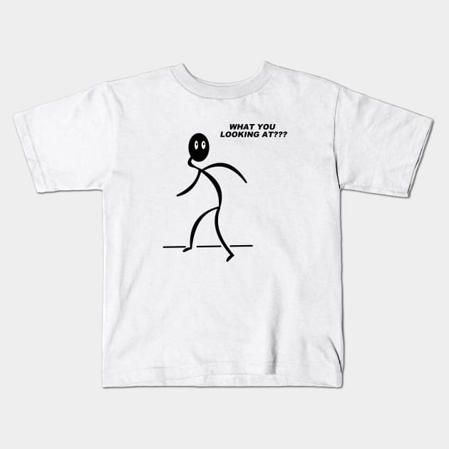 What You Looking At??? Kids T-Shirt by mm92